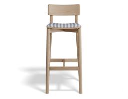 P 4 Andi Barstool Pad Ashnatural Bluestripe