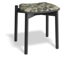 P 1 Andi Lowstool Pad Ashblack Eucalyptpyramid