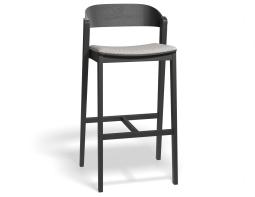 P 1 Grayson 75cmbarstool Pad Black Geometricpattern