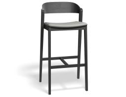P 1 Grayson 75cmbarstool Pad Black Herringbone
