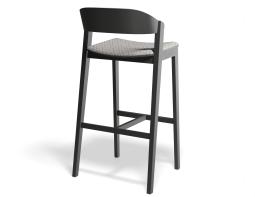 P 2 Grayson 75cmbarstool Pad Black Geometricpattern
