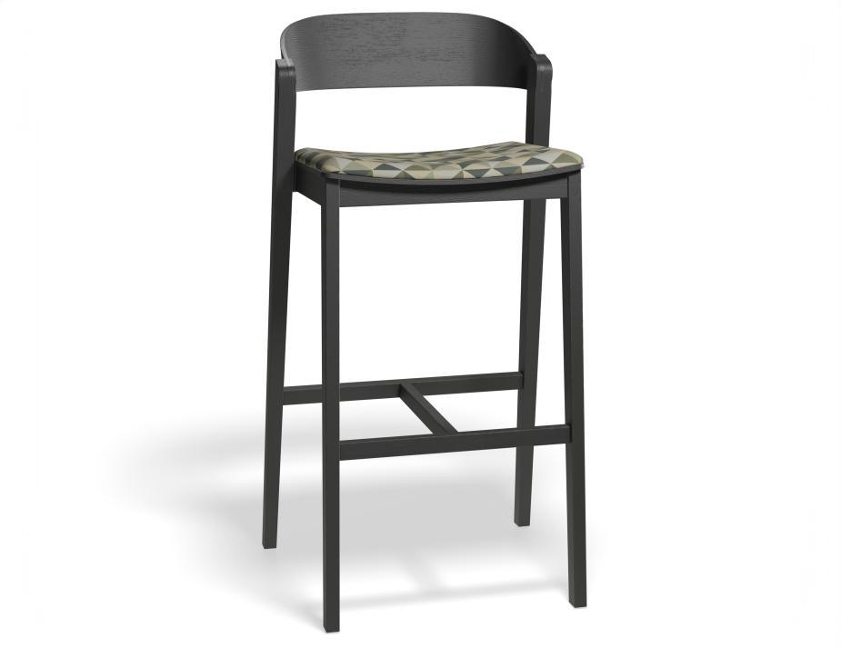 P 1 Grayson 75cmbarstool Pad Black Eucalyptpyramid