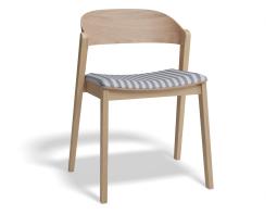 P 1 Grayson Chair Pad Natural Bluestripe