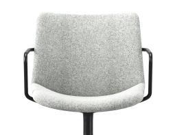 Grey Flow Chair Arms Swivel Castors 2