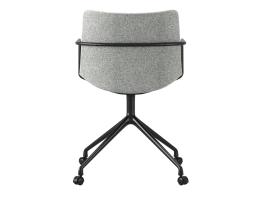 Grey Flow Chair Arms Swivel Castors 5
