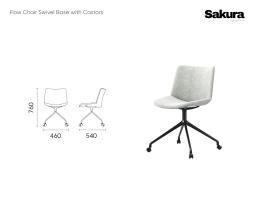 Sakura Collection Flow Chair Swivel With Castors Base Website