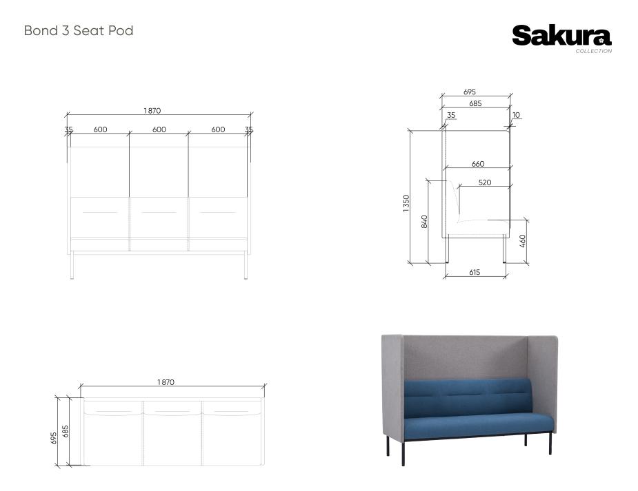 Sakura Bond 2 Seat Pod