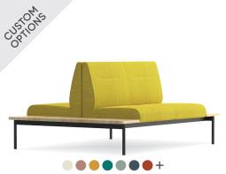 2 Seat High Back Back Back Double Side Tables 2