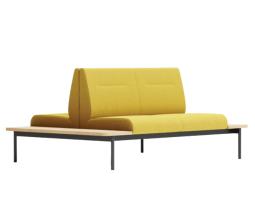 2 Seat High Back Back Back Double Side Tables New