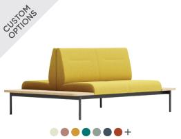 Bond Section 2 Seat Back to Back with Double Side Table