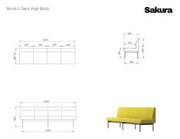 Sakura Bond 4 Seat High Back 