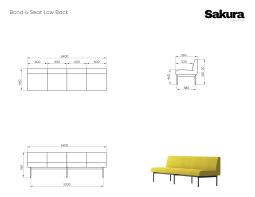 Sakura Bond 4 Seat Low Back