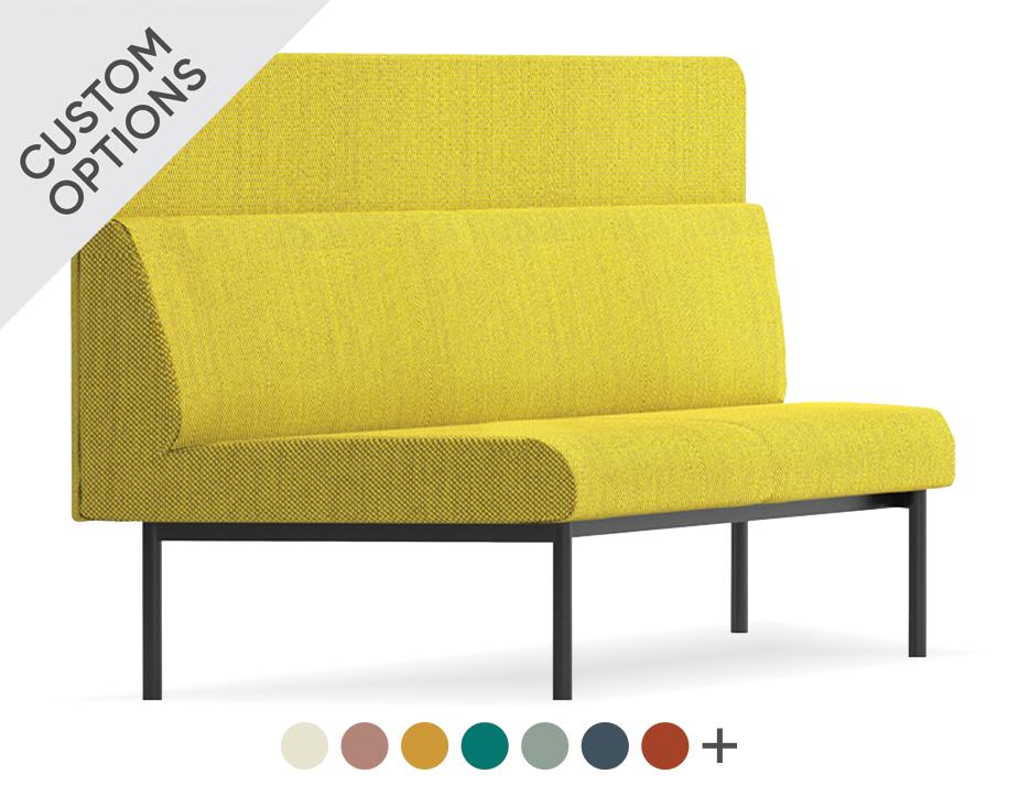 Corner Cut Backboard 2 Seater Low 2