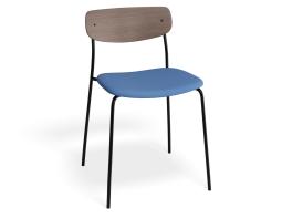 P 1 Rylie Chair Walnut Bluecorduroy