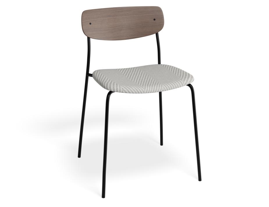 P 1 Rylie Chair Walnut Herringbone