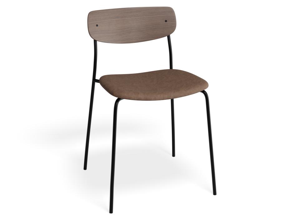 P 1 Rylie Chair Walnut Printedsuede