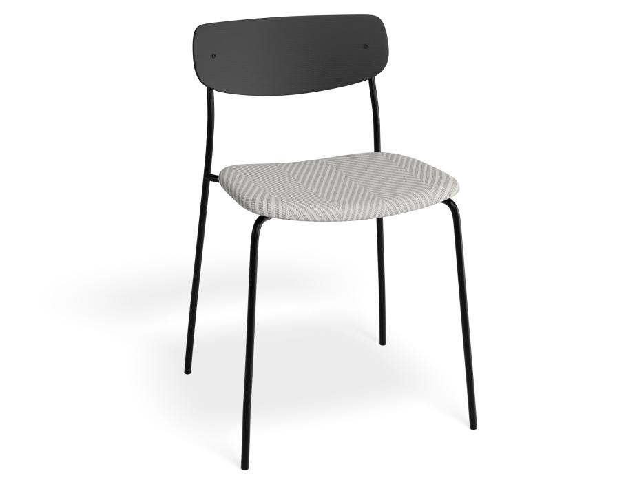 P 1 Rylie Chair Black Herringbone
