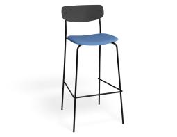 P 1 Rylie Barstool Black Bluecorduroy