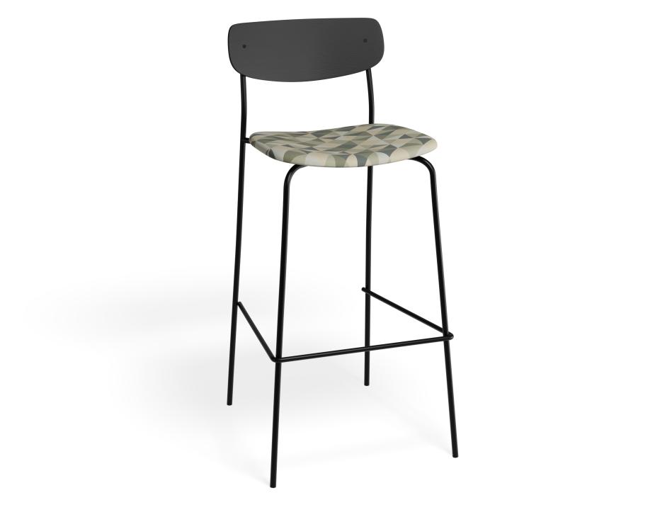 P 1 Rylie Barstool Black Eucalyptpyramid