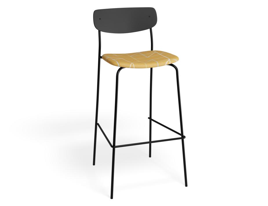 P 1 Rylie Barstool Black Isometricorange