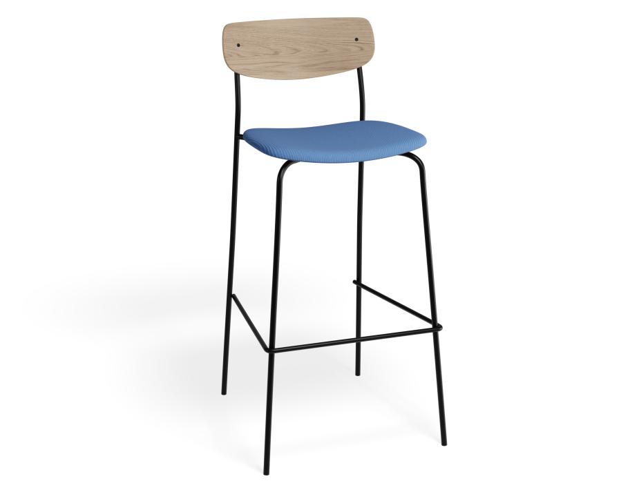 P 1 Rylie Barstool Ashnatural Bluecorduroy