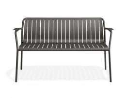 Roku Garden Bench 125cm - Outdoor - Charcoal