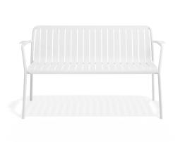 Roku Garden Bench 125cm - Outdoor - White