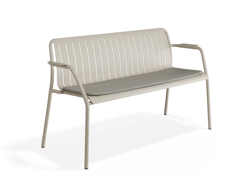 P 1 Roku Gardenbench Lightgrey Latte