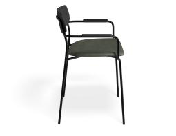 P 3 Rylie Armchair Ashblack Greenpu