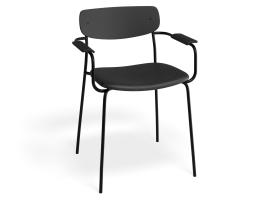 Black Vegan Leather Seat image