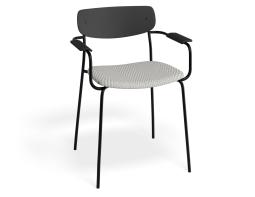 P 1 Rylie Armchair Black Herringbone