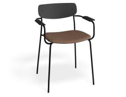 P 1 Rylie Armchair Black Printedsuede