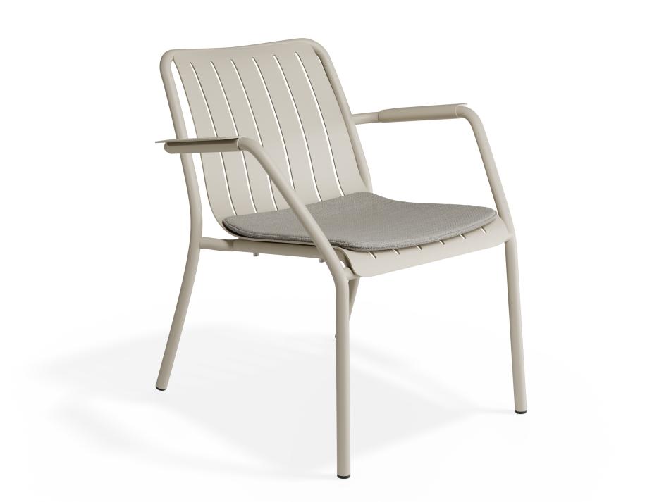 P 1 Roku Loungechair Lightgrey Latte