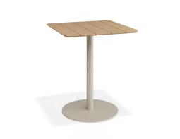 P 1 Roku Teakcafetable 65x65 Latte