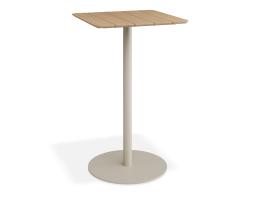 P 1 Roku Teakbartable 65x65 Latte