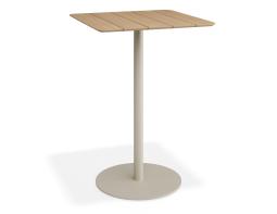 P 1 Roku Teakbartable 75x75 Latte