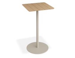 P 2 Roku Teakbartable 65x65 Latte