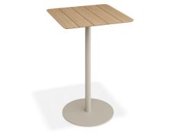 P 2 Roku Teakbartable 75x75 Latte