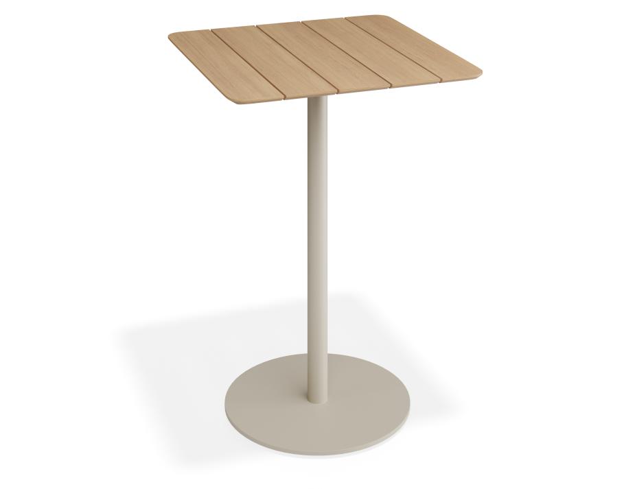 P 2 Roku Teakbartable 75x75 Latte