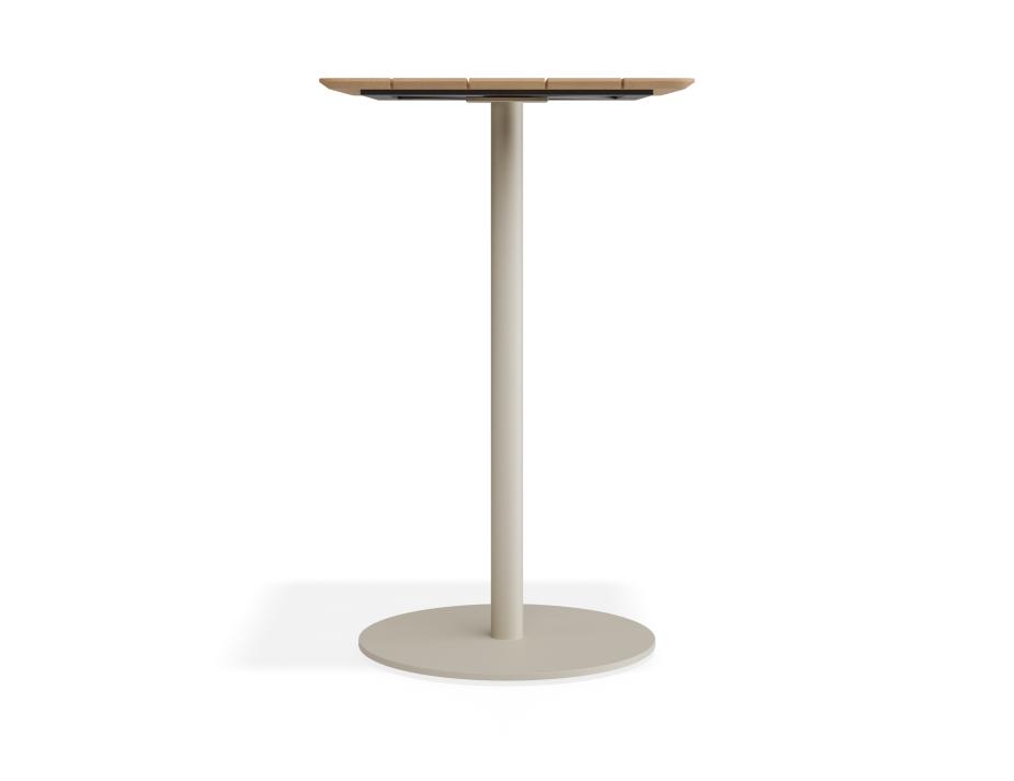 P 3 Roku Teakbartable 65x65 Latte
