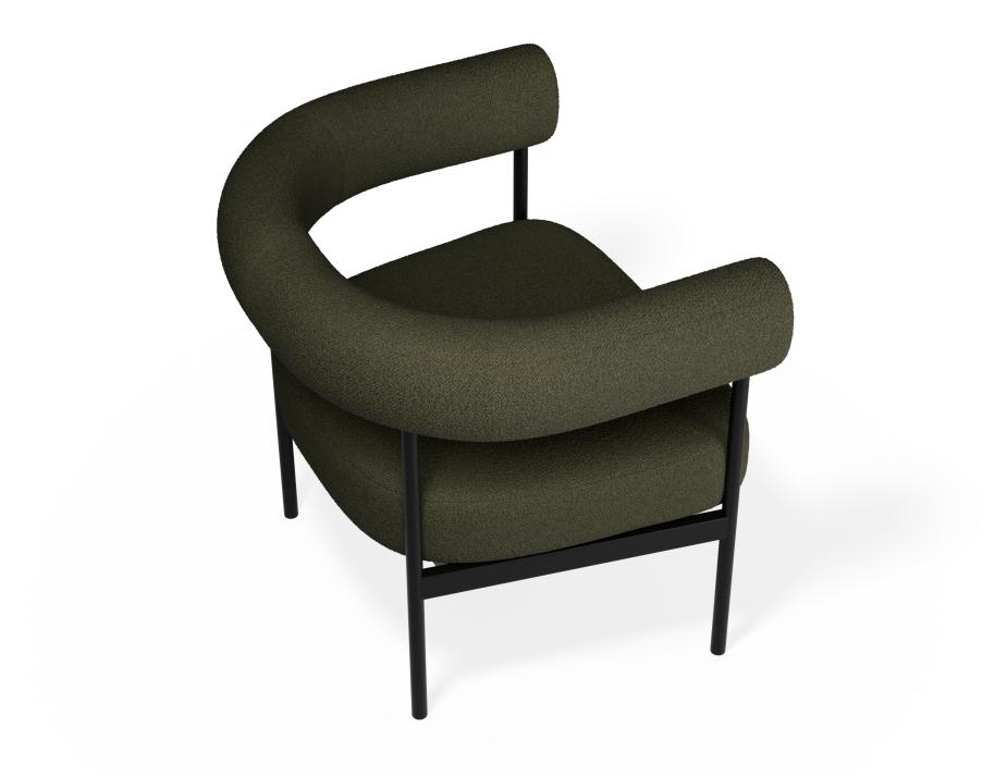 P 5 Marlowe Loungechair Black Green