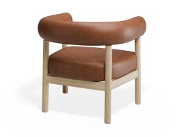P 2 Marlowe Loungechair Oak Brandy