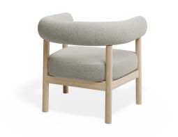 P 2 Marlowe Loungechair Oak Ivory