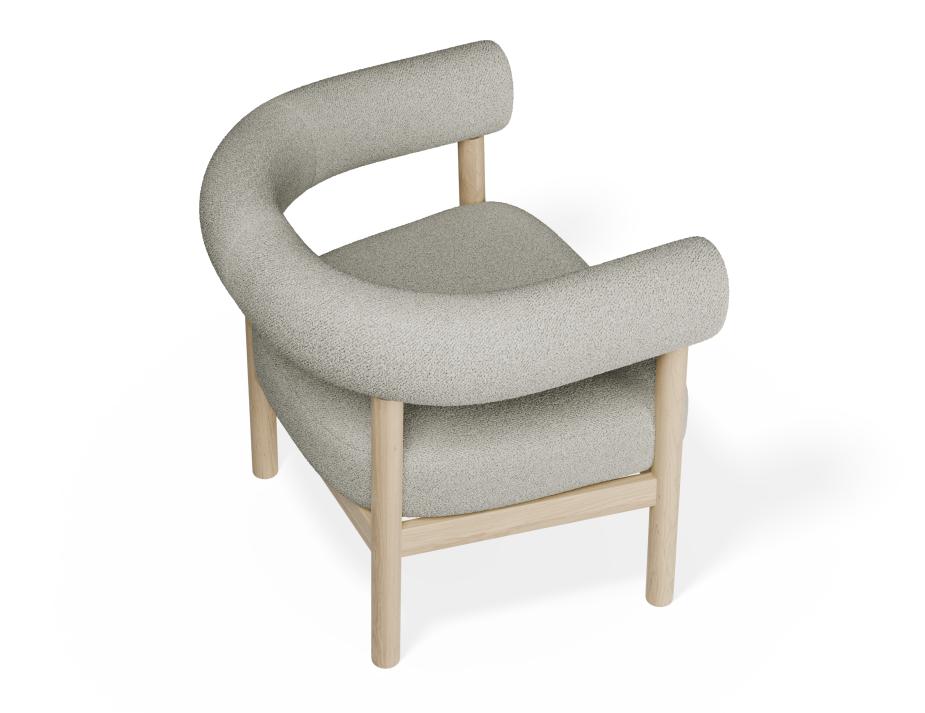 P 5 Marlowe Loungechair Oak Ivory