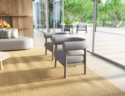 L 2 Marlowe Loungechair Brownwood Oyster