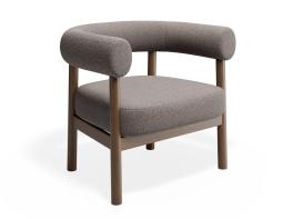 P 1 Marlowe Loungechair Brown Oyster
