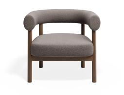 P 4 Marlowe Loungechair Brown Oyster