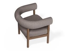 P 5 Marlowe Loungechair Brown Oyster