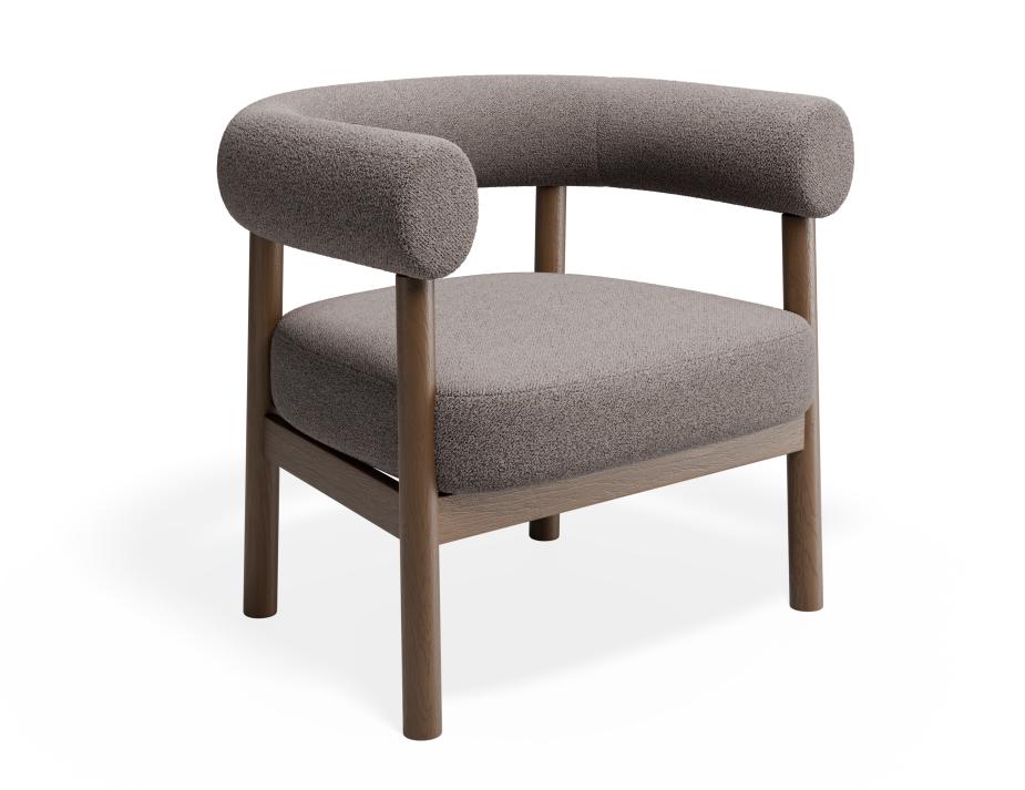 P 1 Marlowe Loungechair Brown Oyster