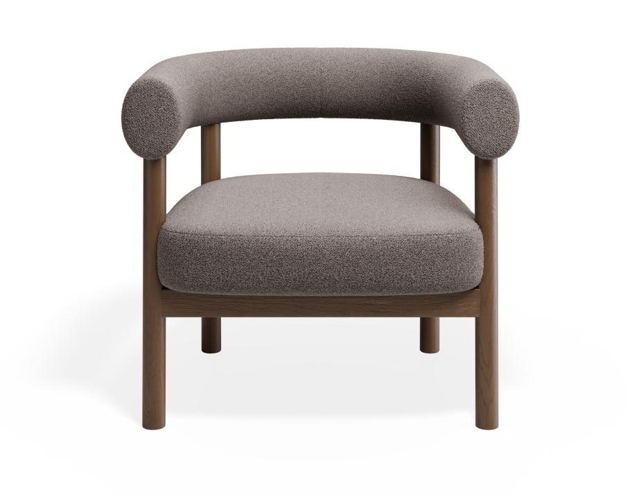 P 4 Marlowe Loungechair Brown Oyster